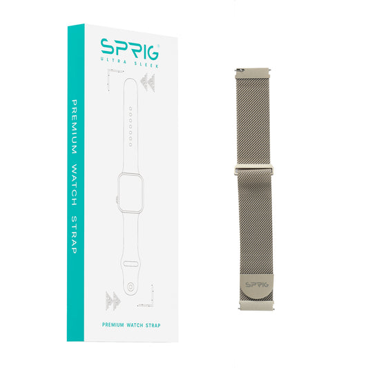 Metal Strap with Magnet Buckle-Golden Brown