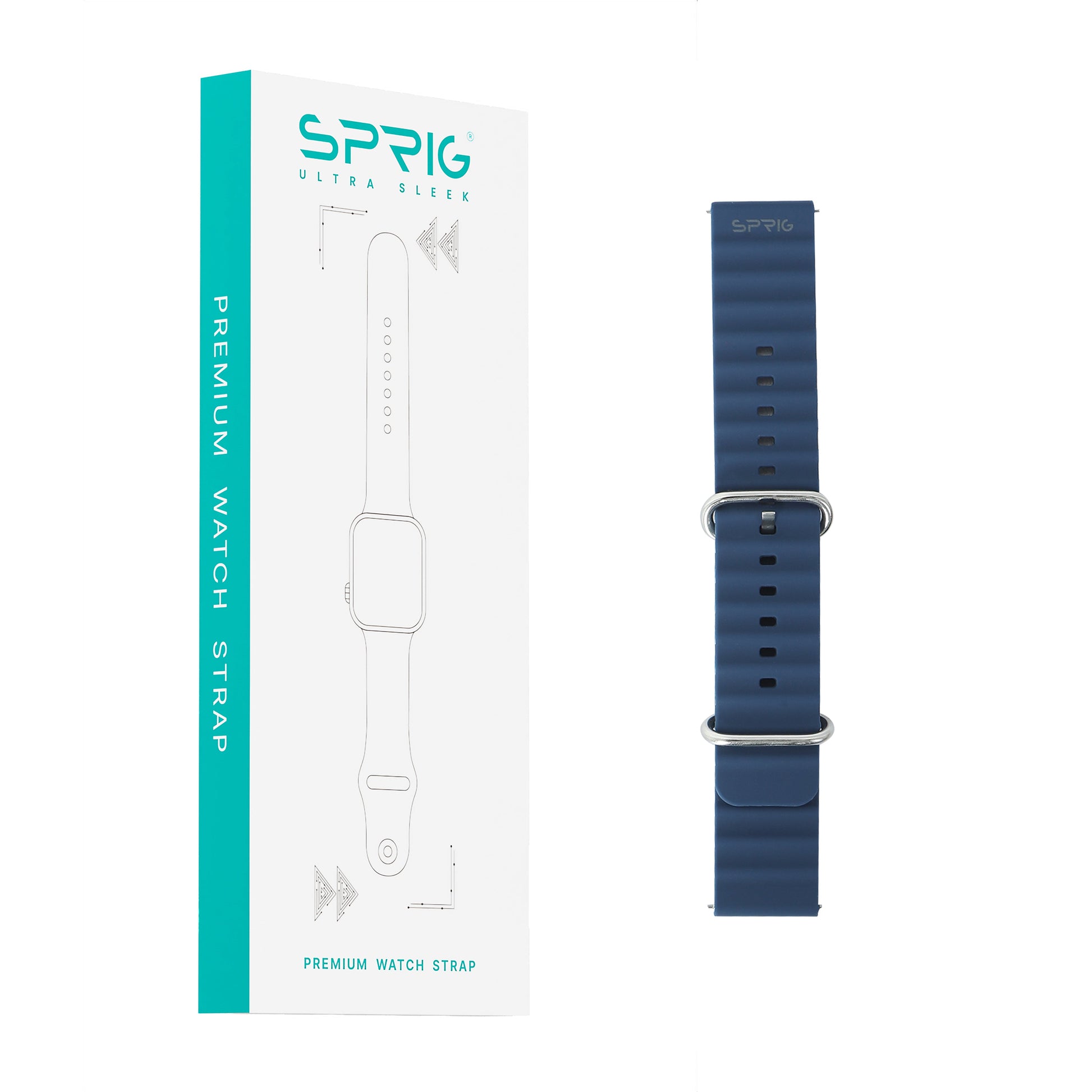 Liquid Silicone Ocean Strap-Midnight Blue