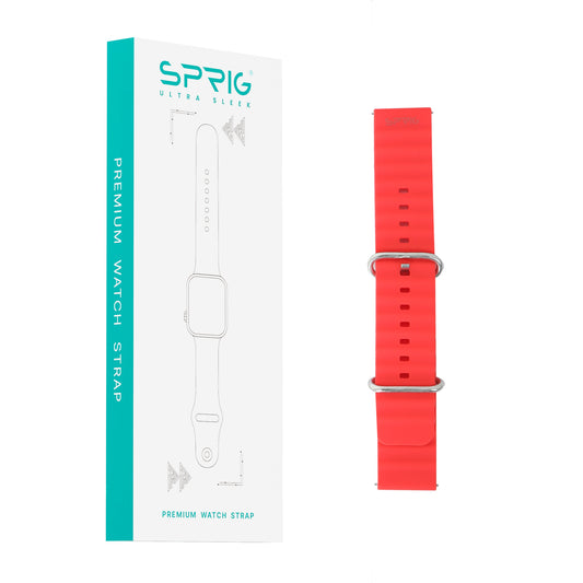 Liquid Silicone Ocean Strap-Red