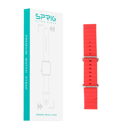 Liquid Silicone Ocean Strap-Red