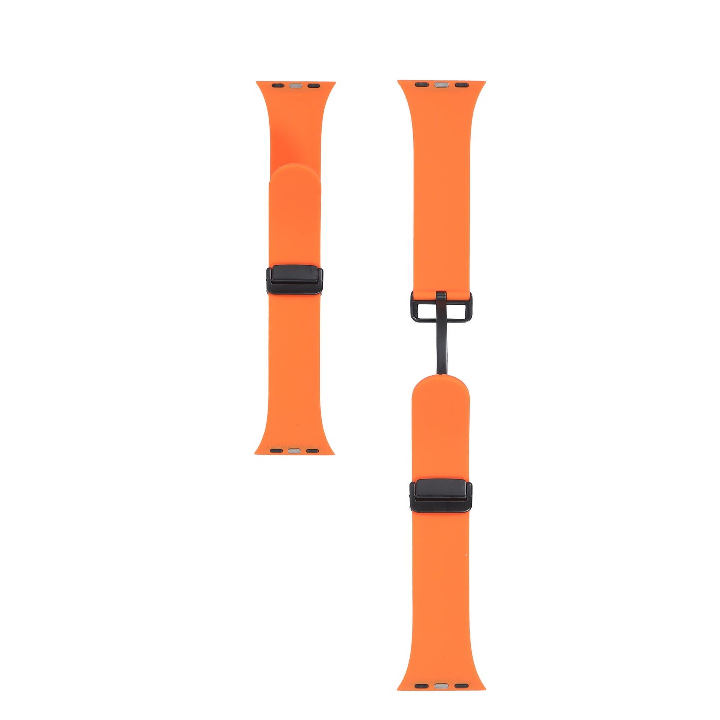 Silicone Strap with Magnet Buckle-Orange