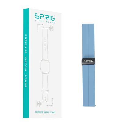 Liquid Silicone Strap with Magnet Buckle-Blue