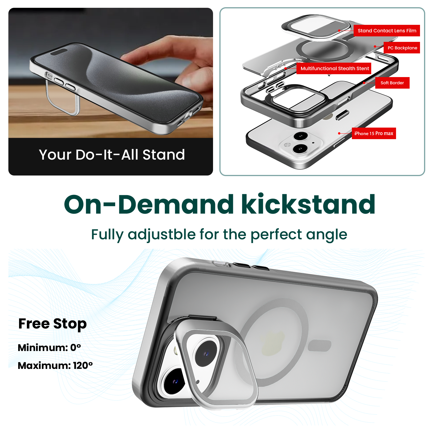 MistMag Camera Glass Stand-Grey