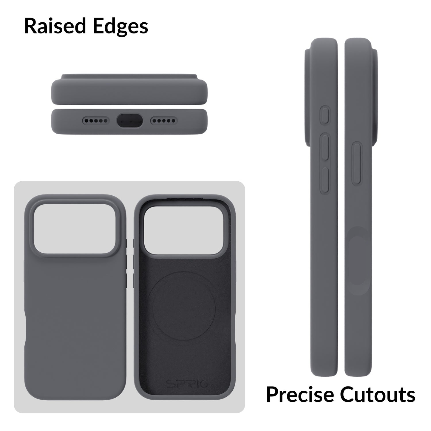 SilkMag (Liquid Silicone Magsafe)-Dark Grey
