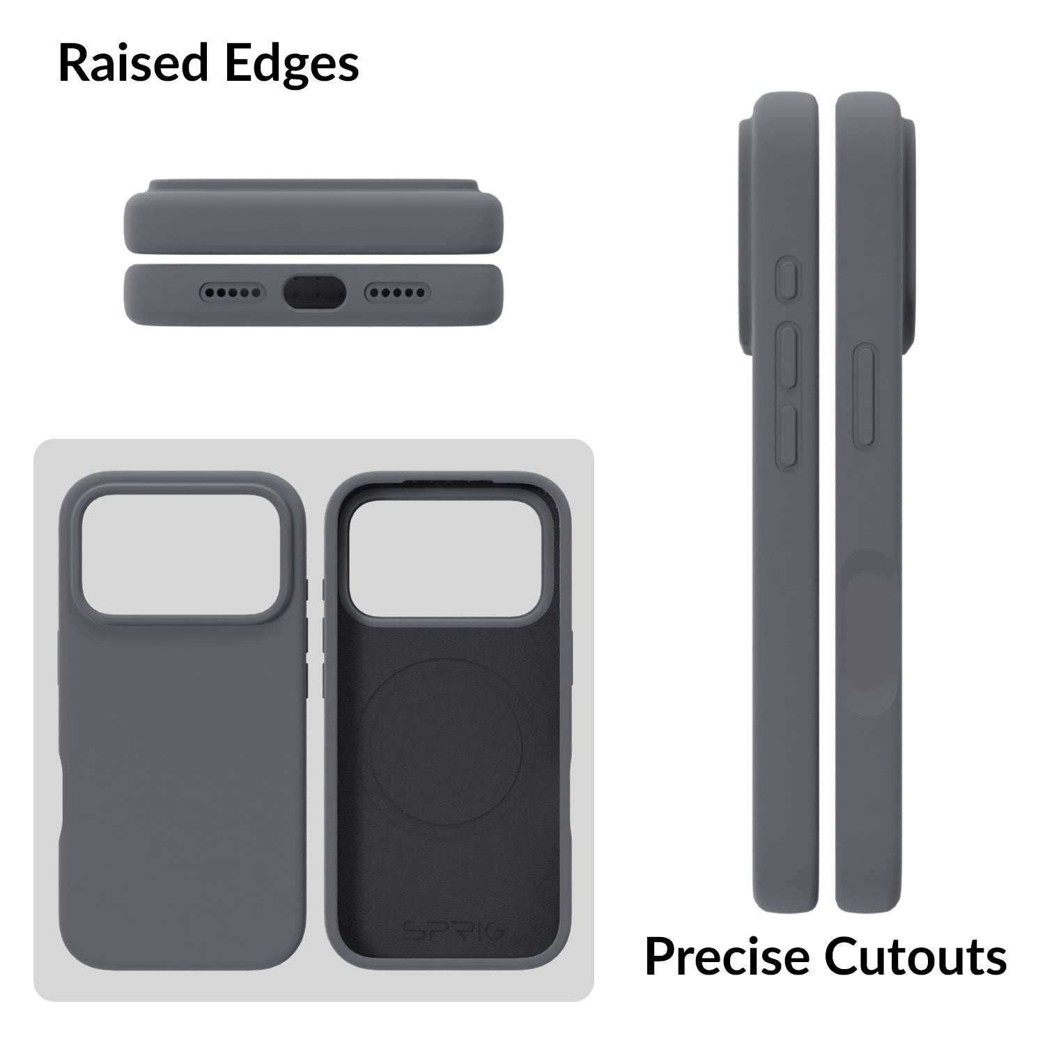 SilkMag (Liquid Silicone Magsafe)-Dark Grey