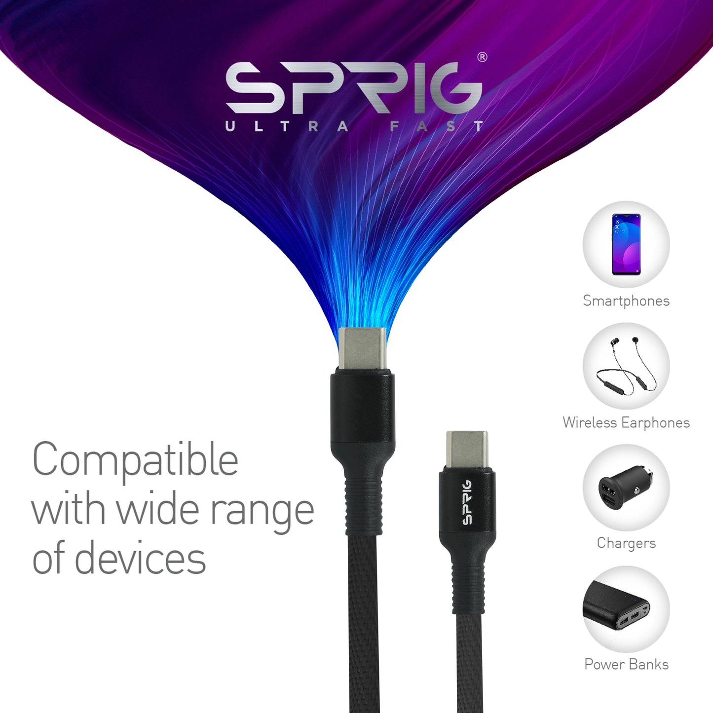 Type-C to C Cable (45W)-Black-45W