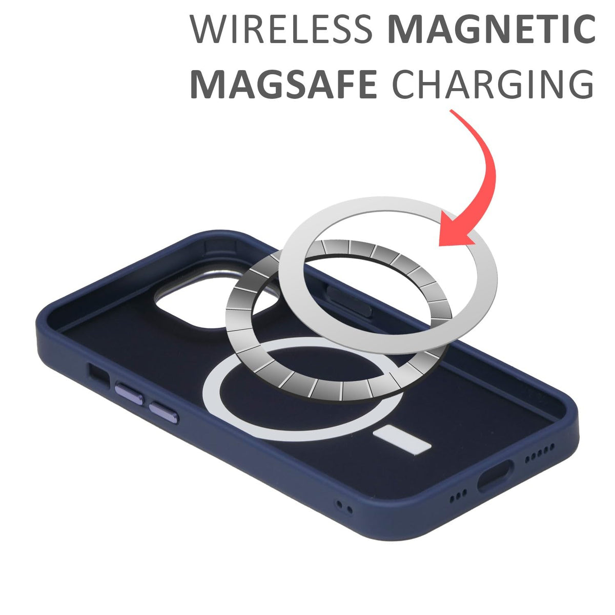 MistMag (Translucent Magsafe)-Dark Blue