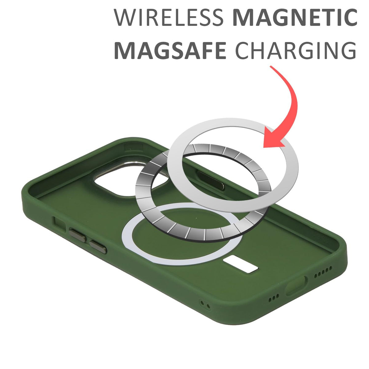 MistMag (Translucent Magsafe)-Dark Green