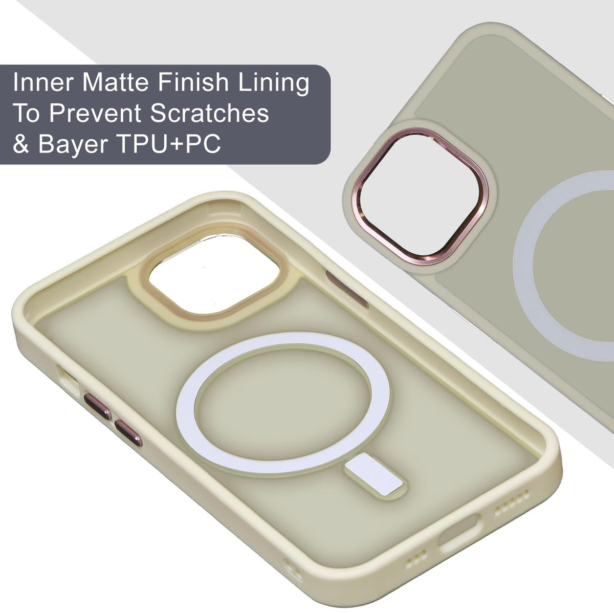 MistMag (Translucent Magsafe)-Cream White