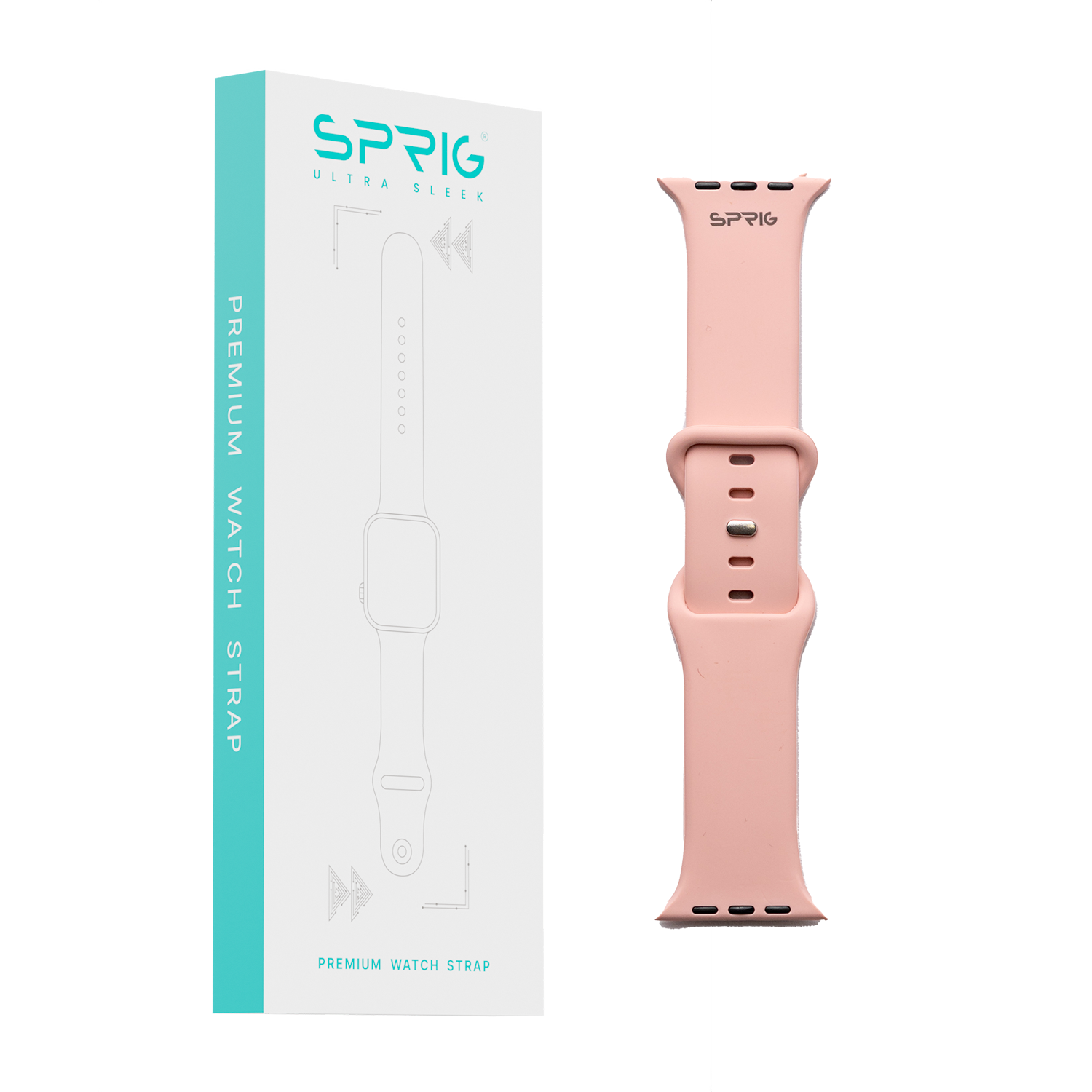 Butterfly Silicone Strap-Rose Pink