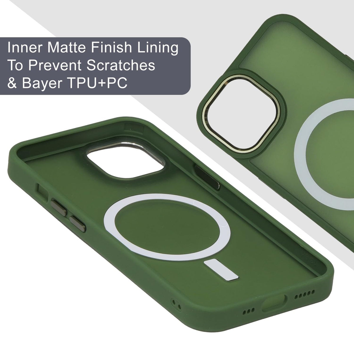 MistMag (Translucent Magsafe)-Dark Green