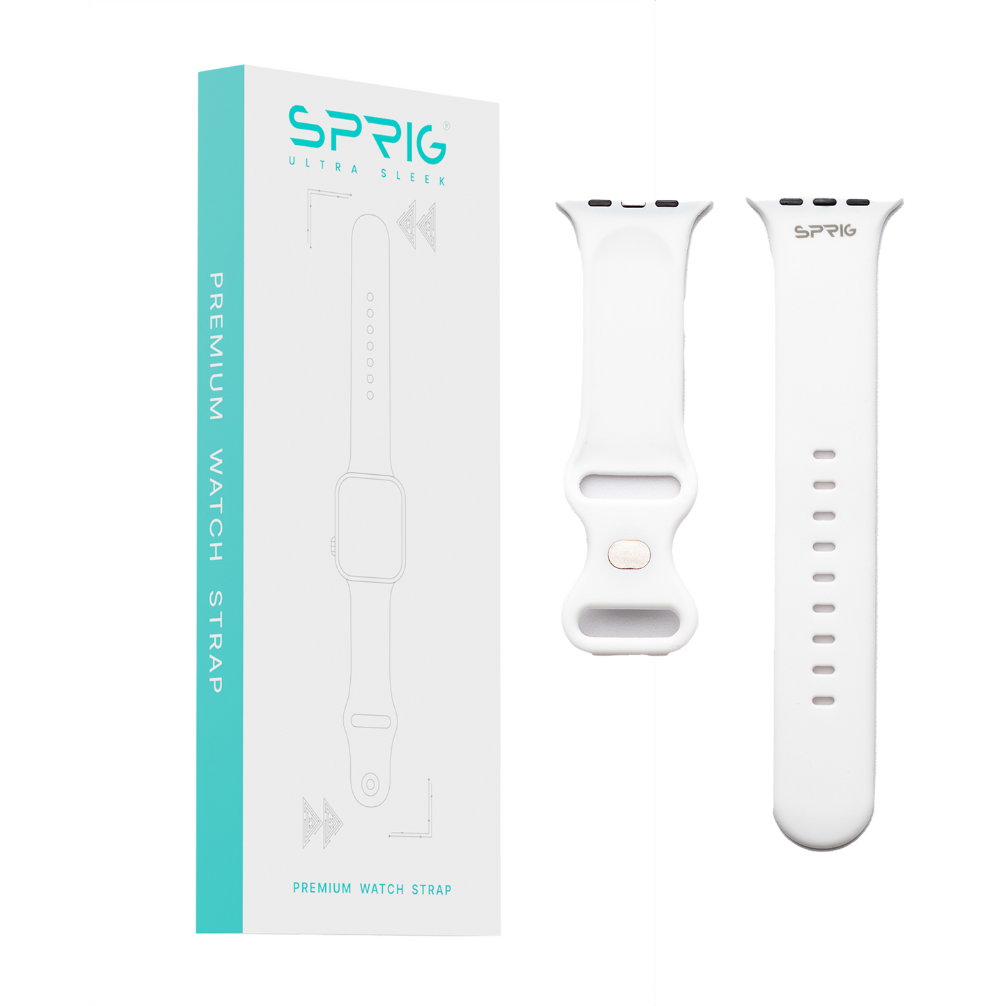 Butterfly Silicone Strap-White