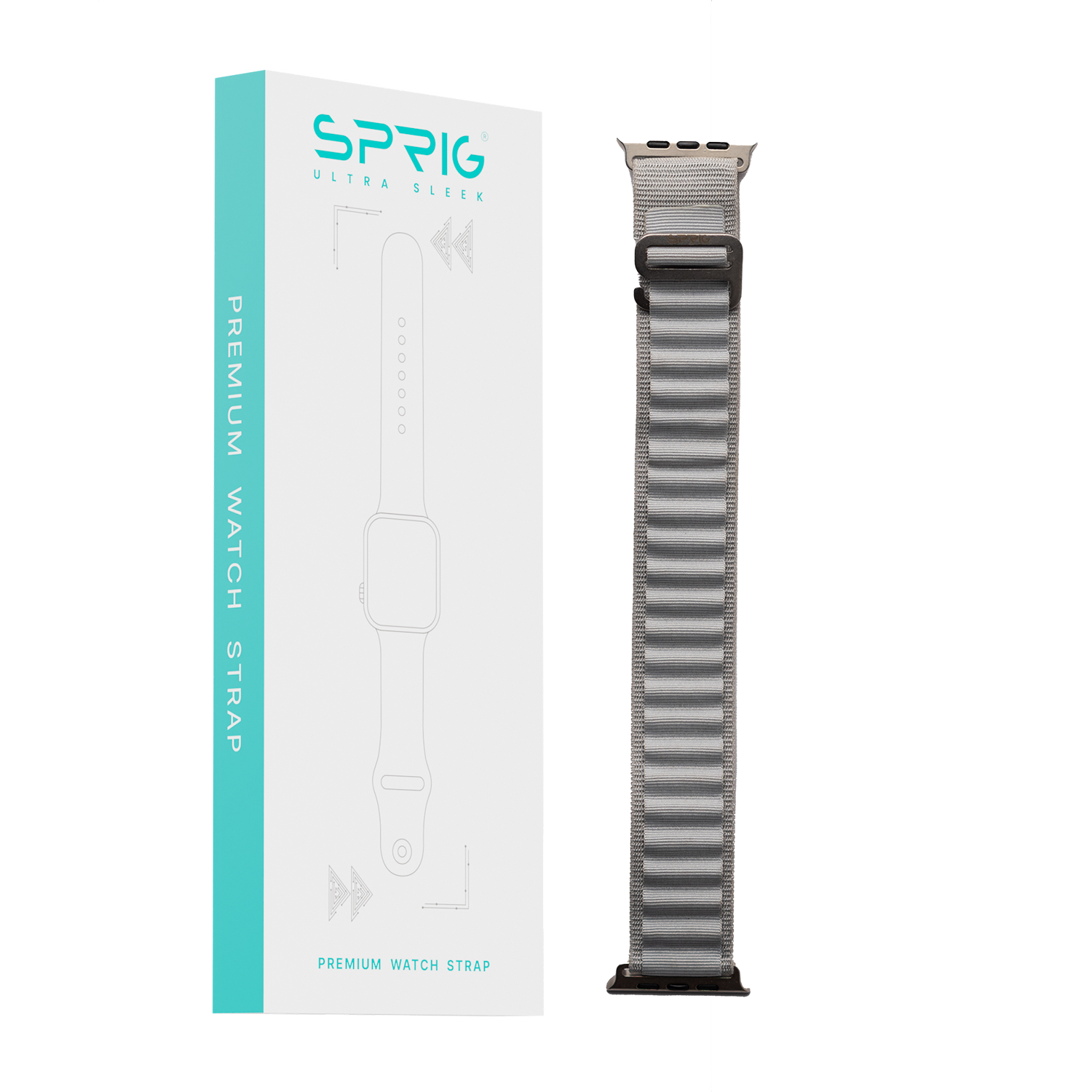 Alpine Strap with G Hook-Light Grey