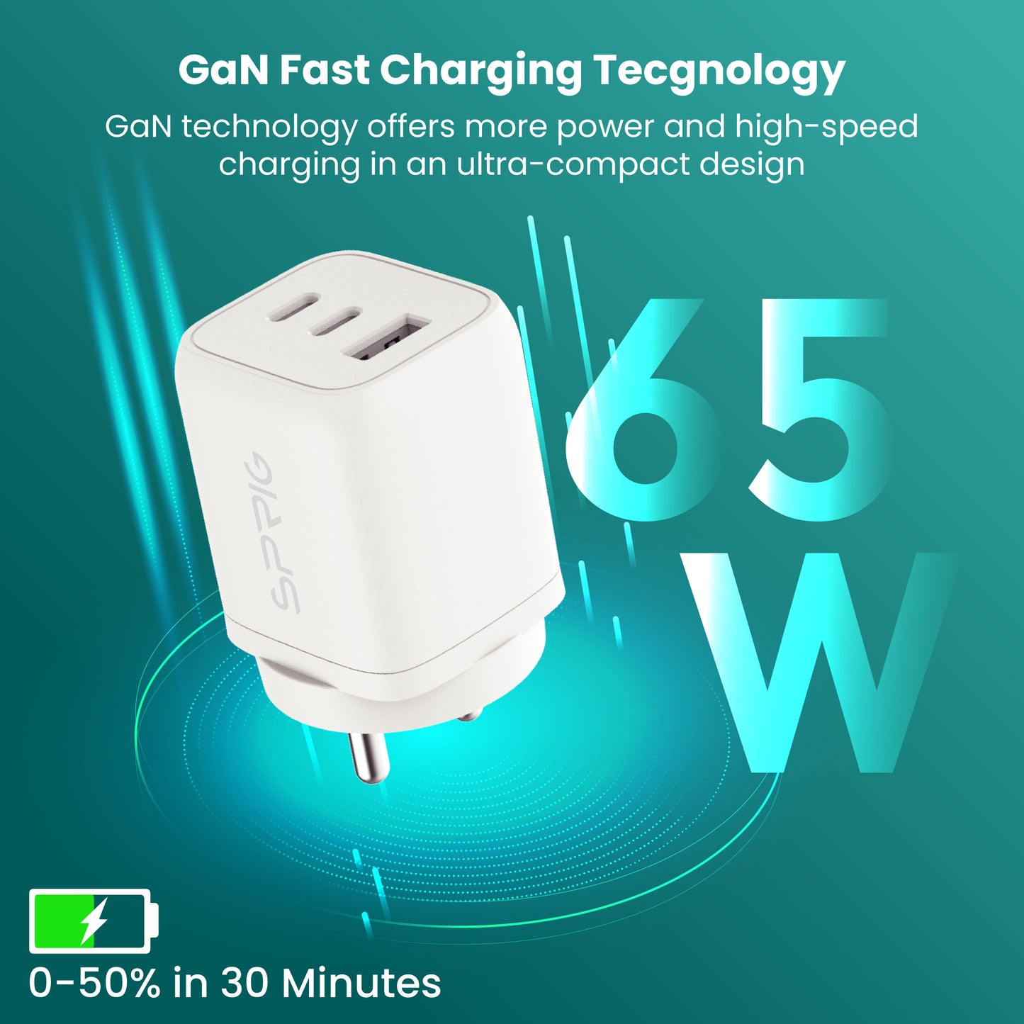 Sprig GaN Charger 65W