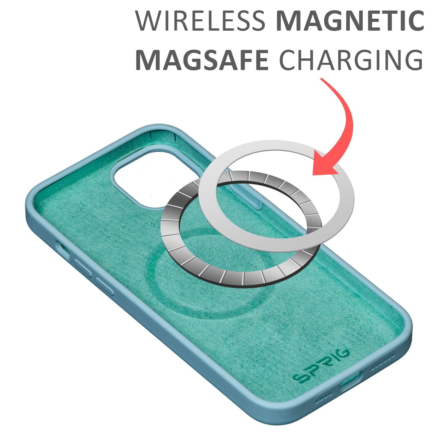 Liquid Silicon Magsafe-Turquoise Blue