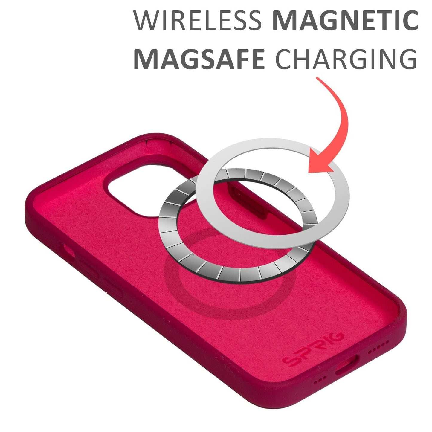 Liquid Silicon Magsafe-Pomegranate Red