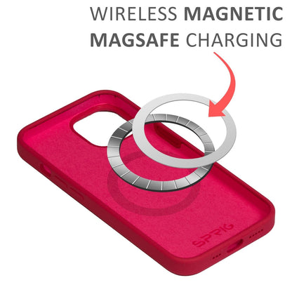 Liquid Silicon Magsafe-Rose Red