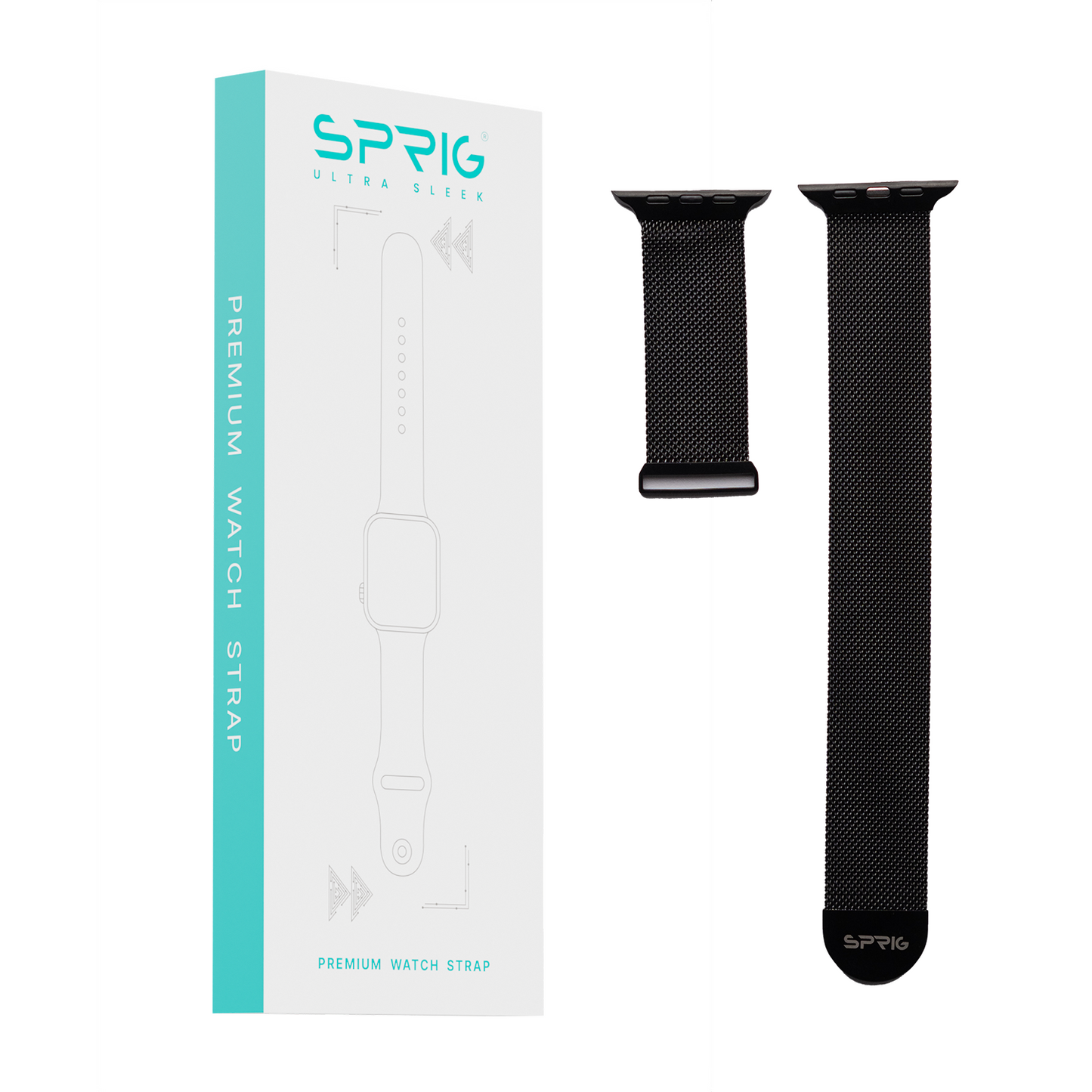 Metal Strap with Magnet Buckle-Black