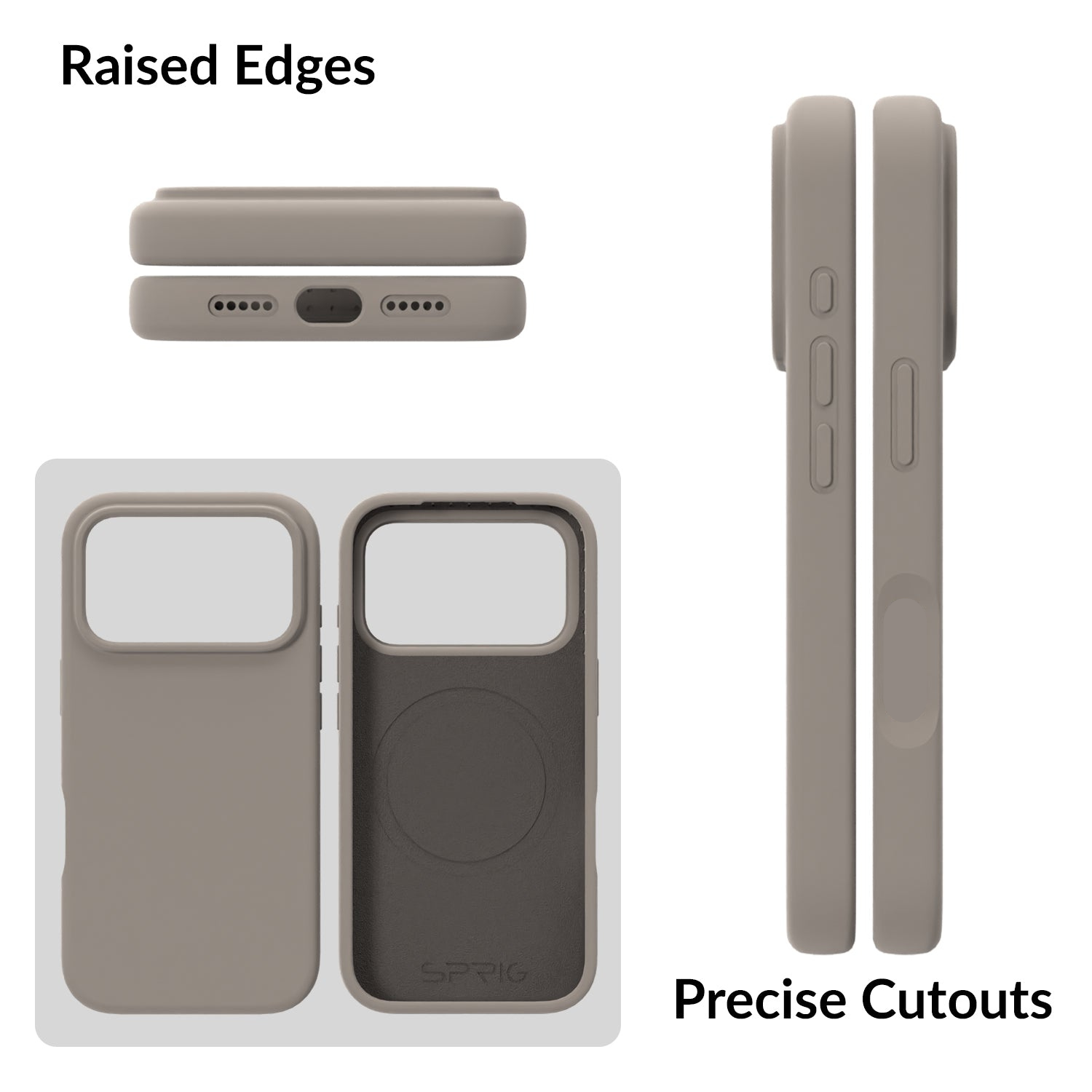 SilkMag (Liquid Silicone Magsafe)-Light Brown