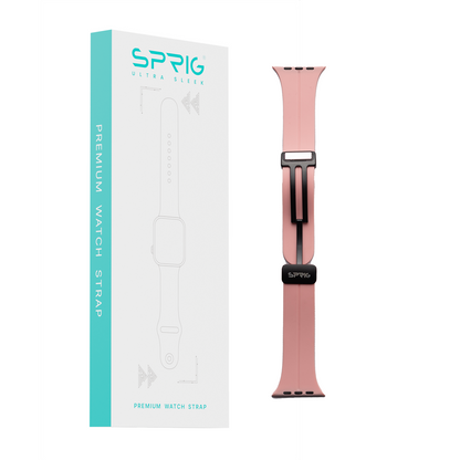 Silicone Strap with Magnet Buckle-Rose Pink
