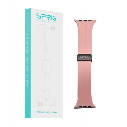 Silicone Strap with Magnet Buckle-Rose Pink