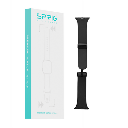 Silicone Strap with Magnet Buckle-Black