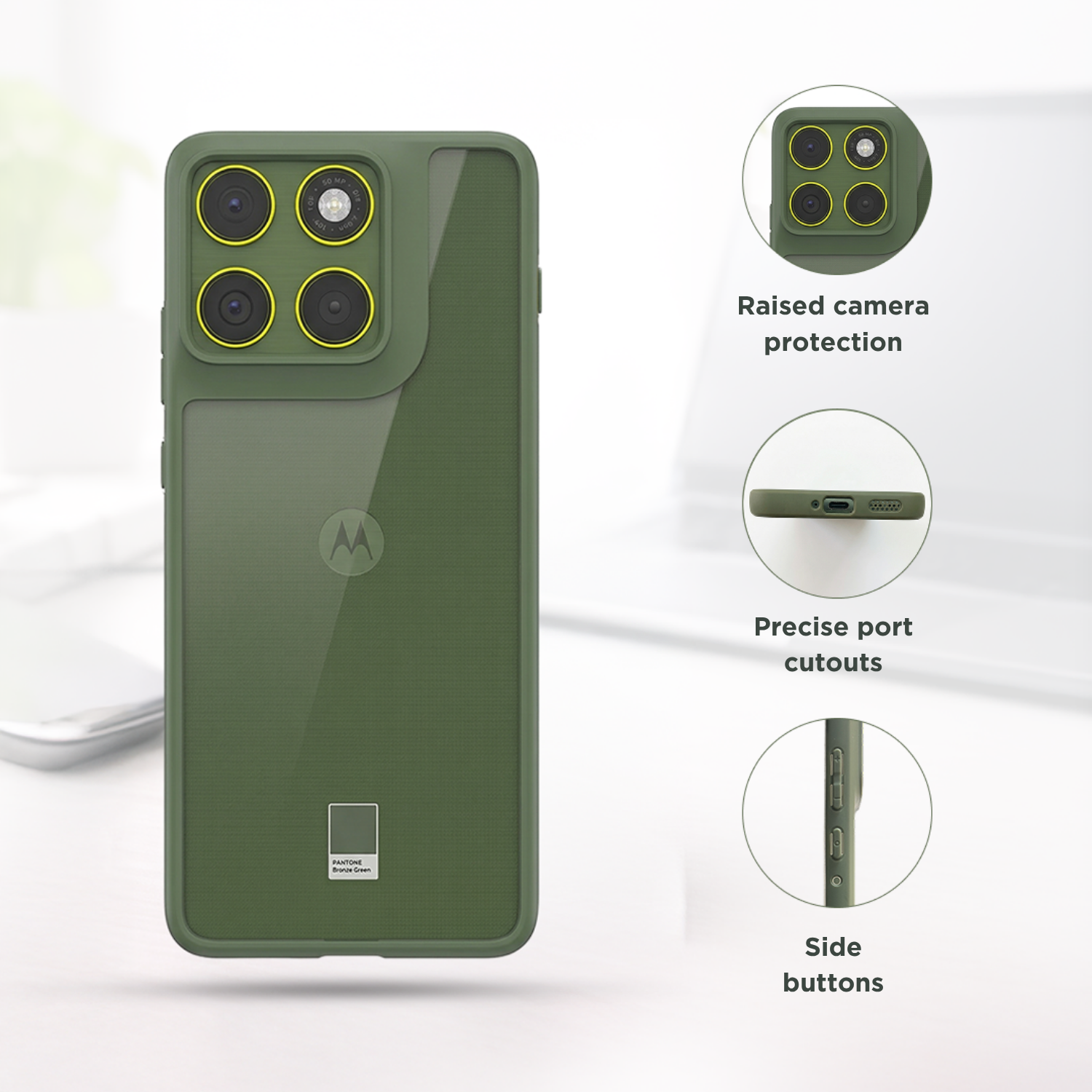 AuraShine (TPU PC)-Bronze Green