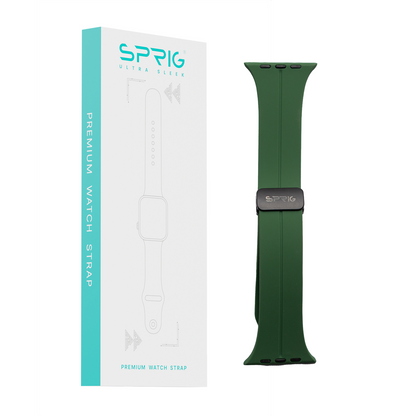 Silicone Strap with Magnet Buckle-Green