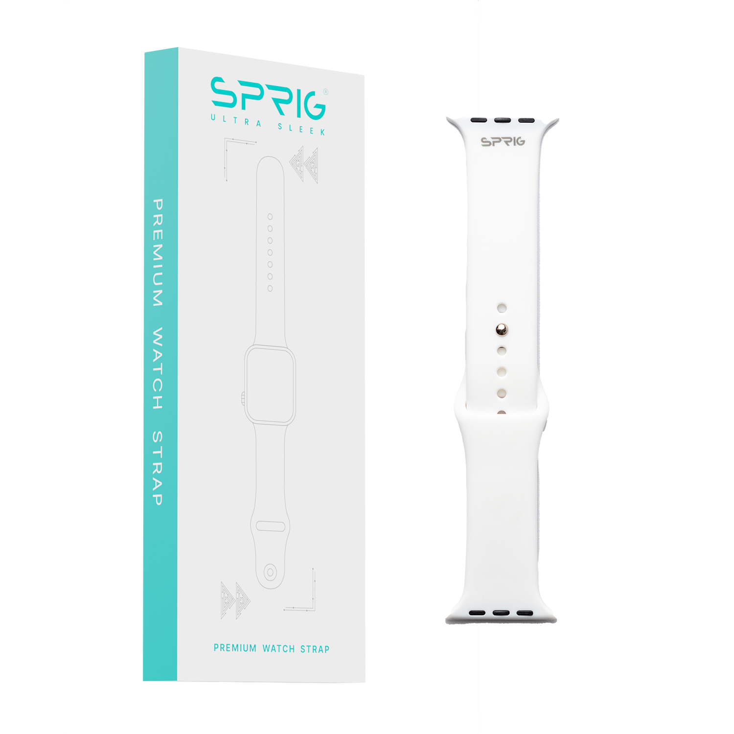 Soft Silicone Strap-White