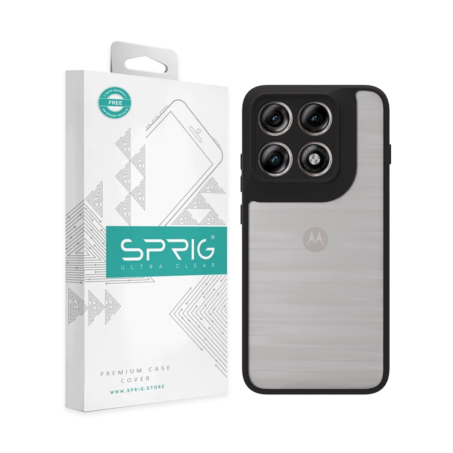 EdgeTone (TPU PC)-Black Transparent