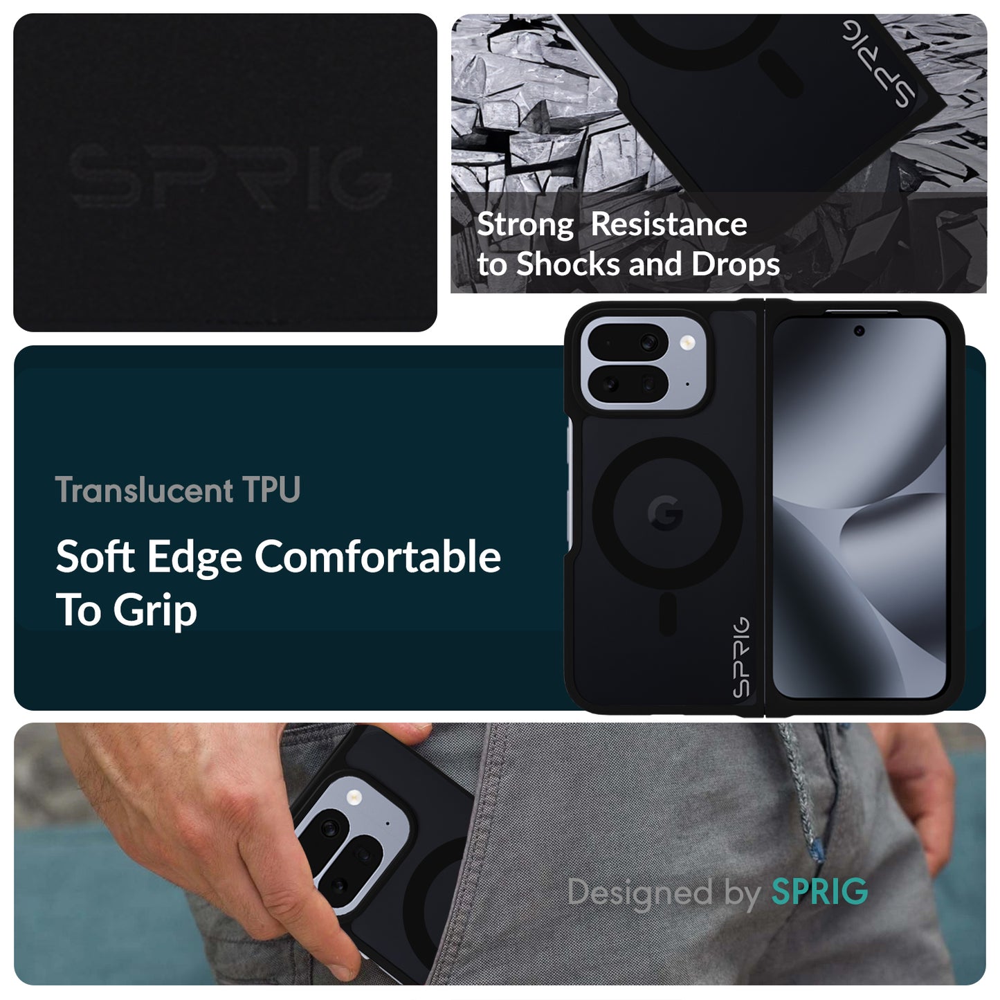 MistMag (Translucent Magsafe)-Black Transparent