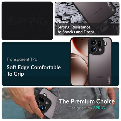 EdgeTone (TPU PC)-Black Transparent