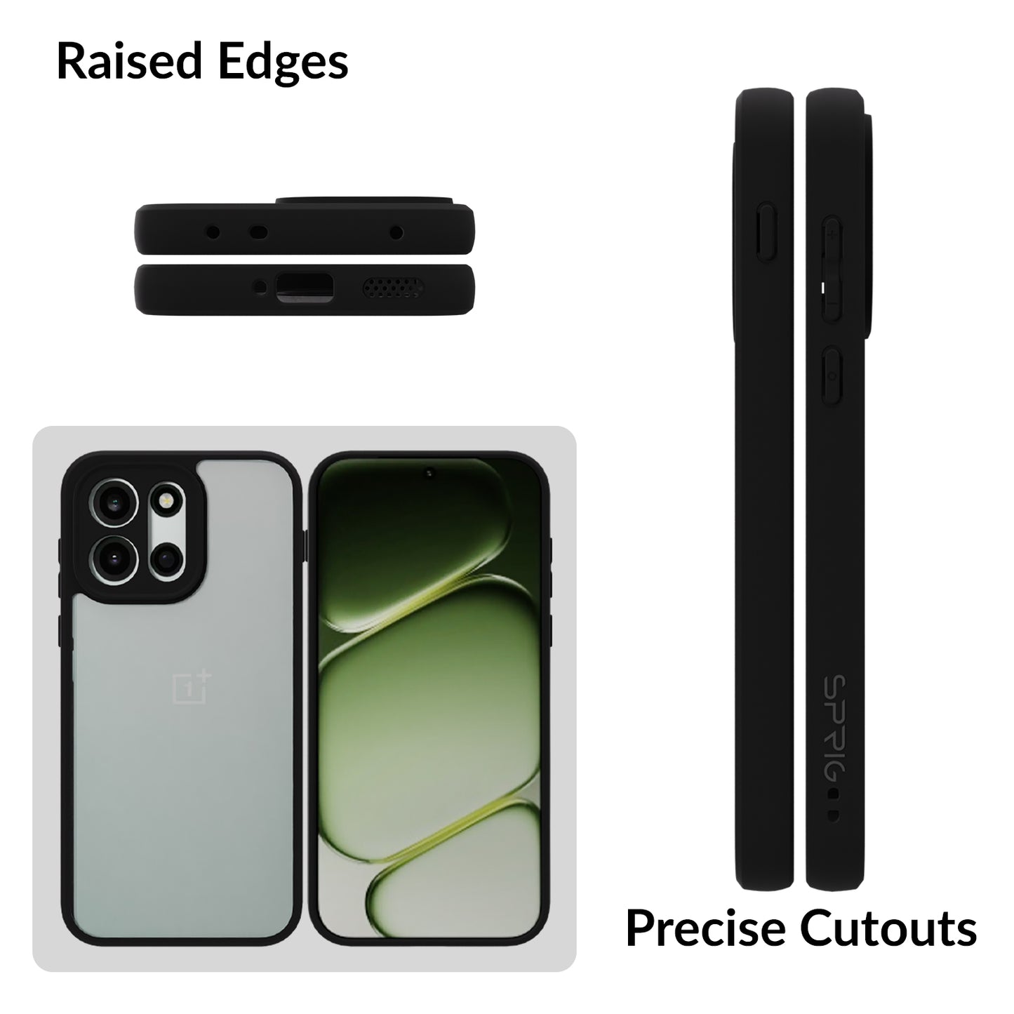 EdgeTone (TPU PC)-Black Transparent