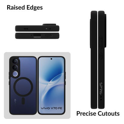 EdgeMag (TPU PC Magsafe)-Black Transparent