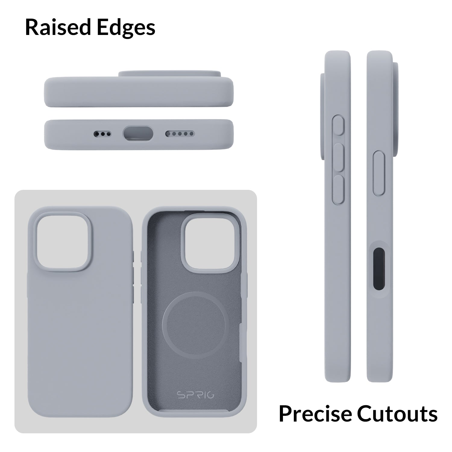 Liquid Silicone Magsafe-Blue Grey