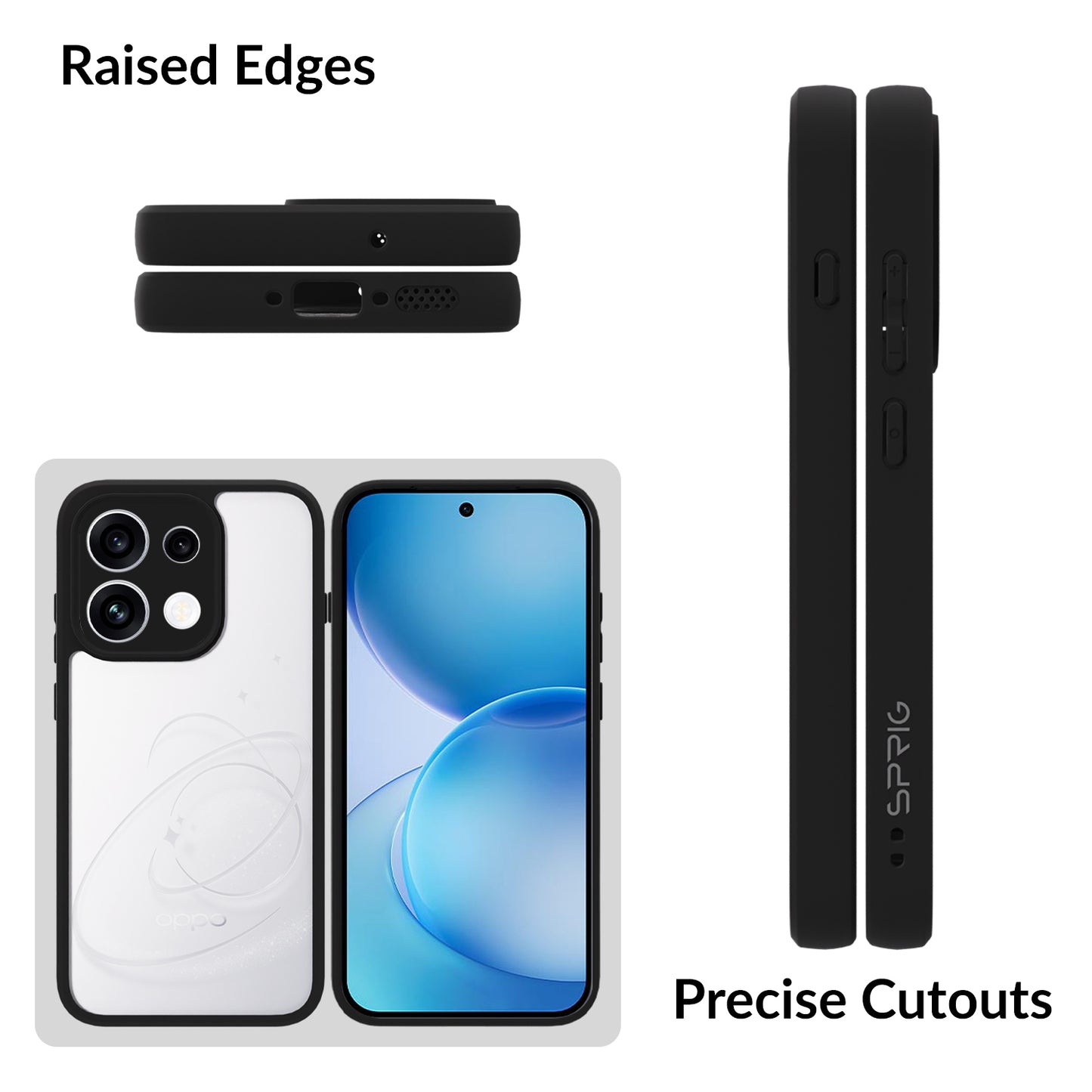 EdgeTone (TPU PC)-Black Transparent
