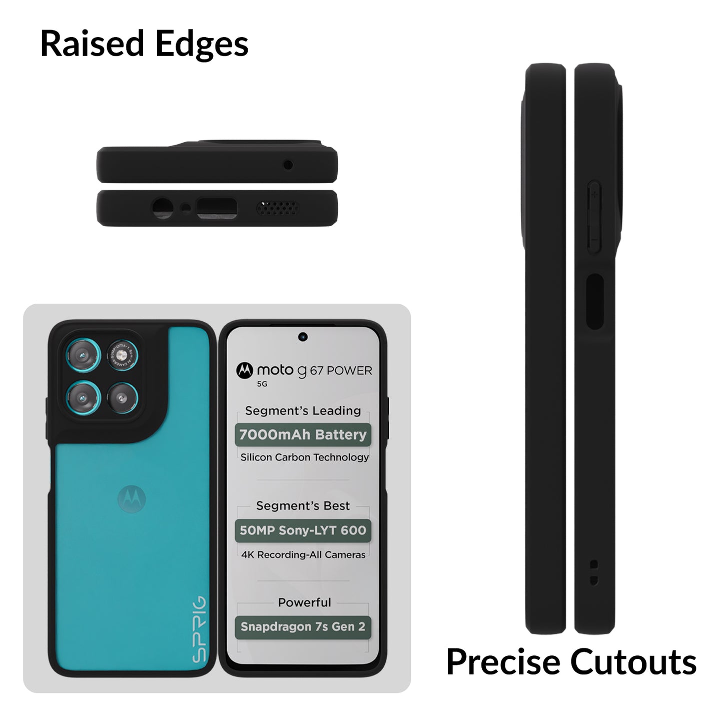 EdgeTone (TPU PC)-Black Transparent