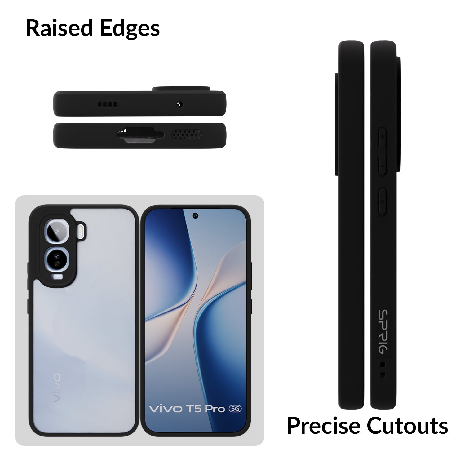 EdgeTone (TPU PC)-Black Transparent