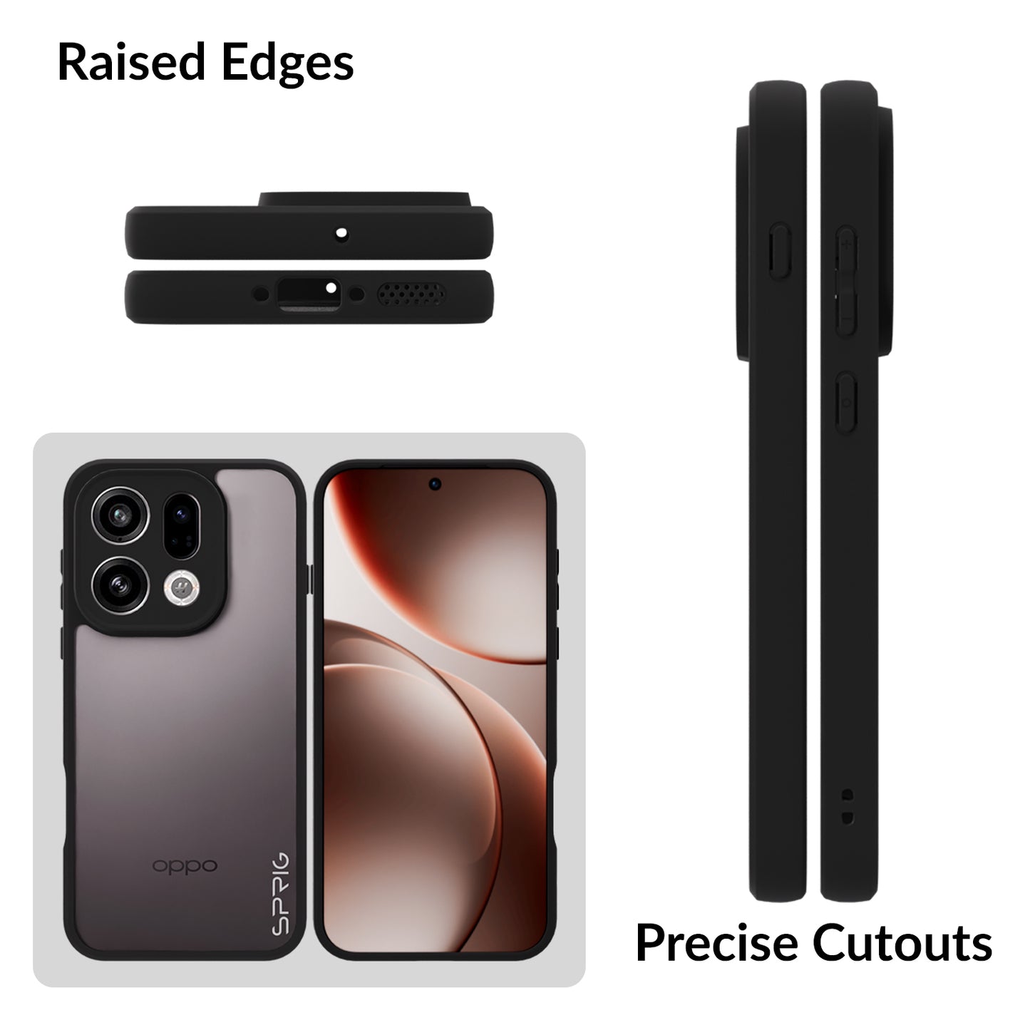 EdgeTone (TPU PC)-Black Transparent