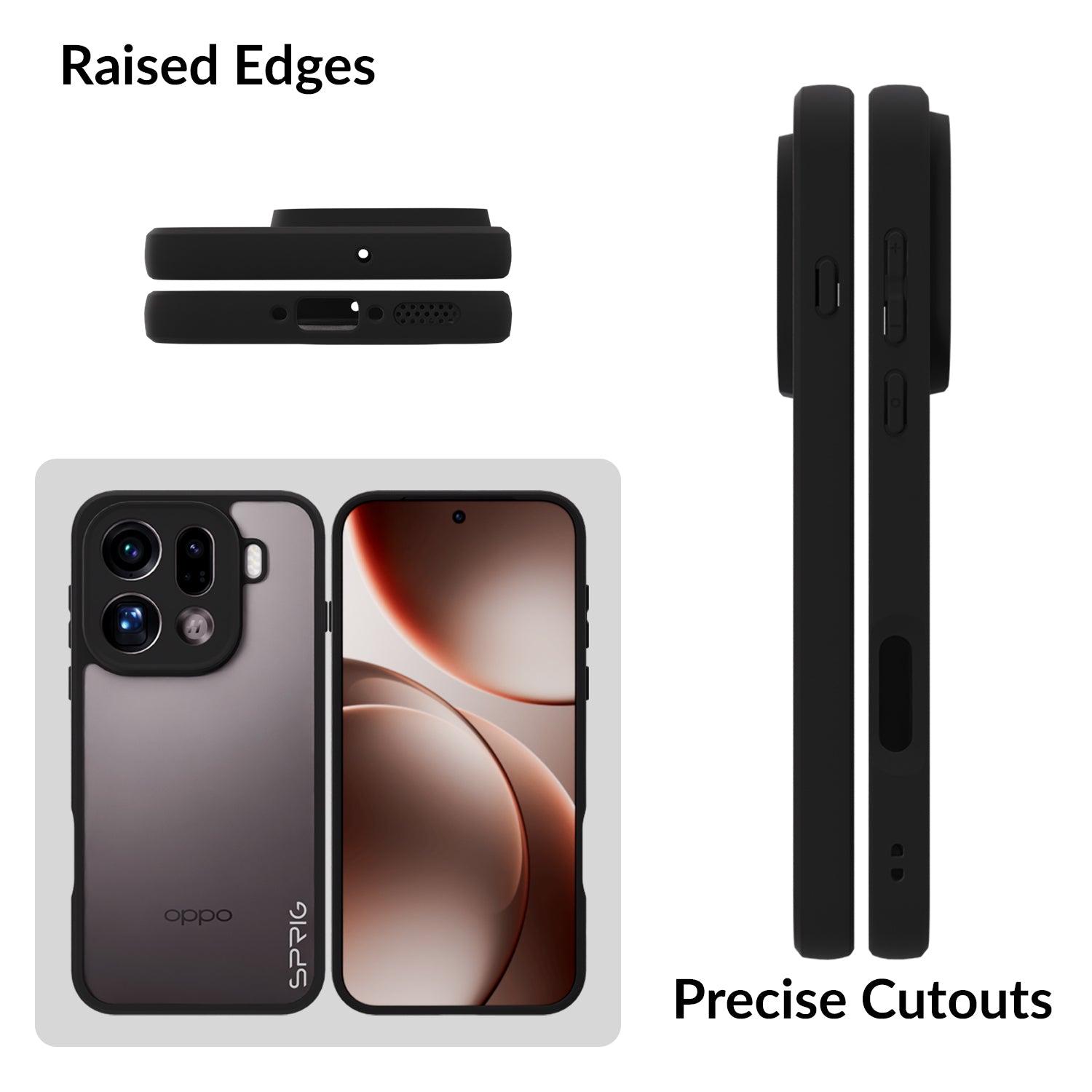 EdgeTone (TPU PC)-Black Transparent