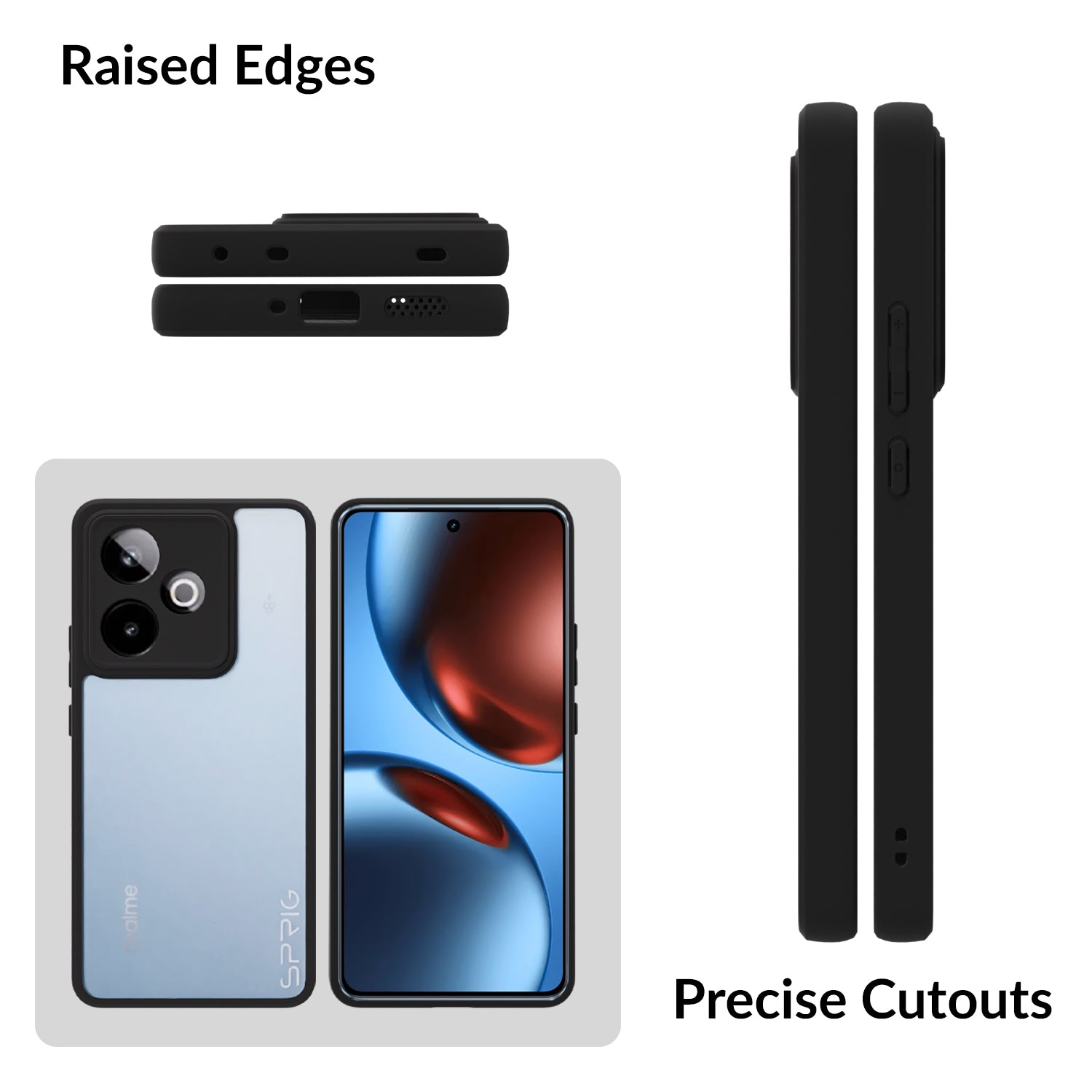 EdgeTone (TPU PC)-Black Transparent