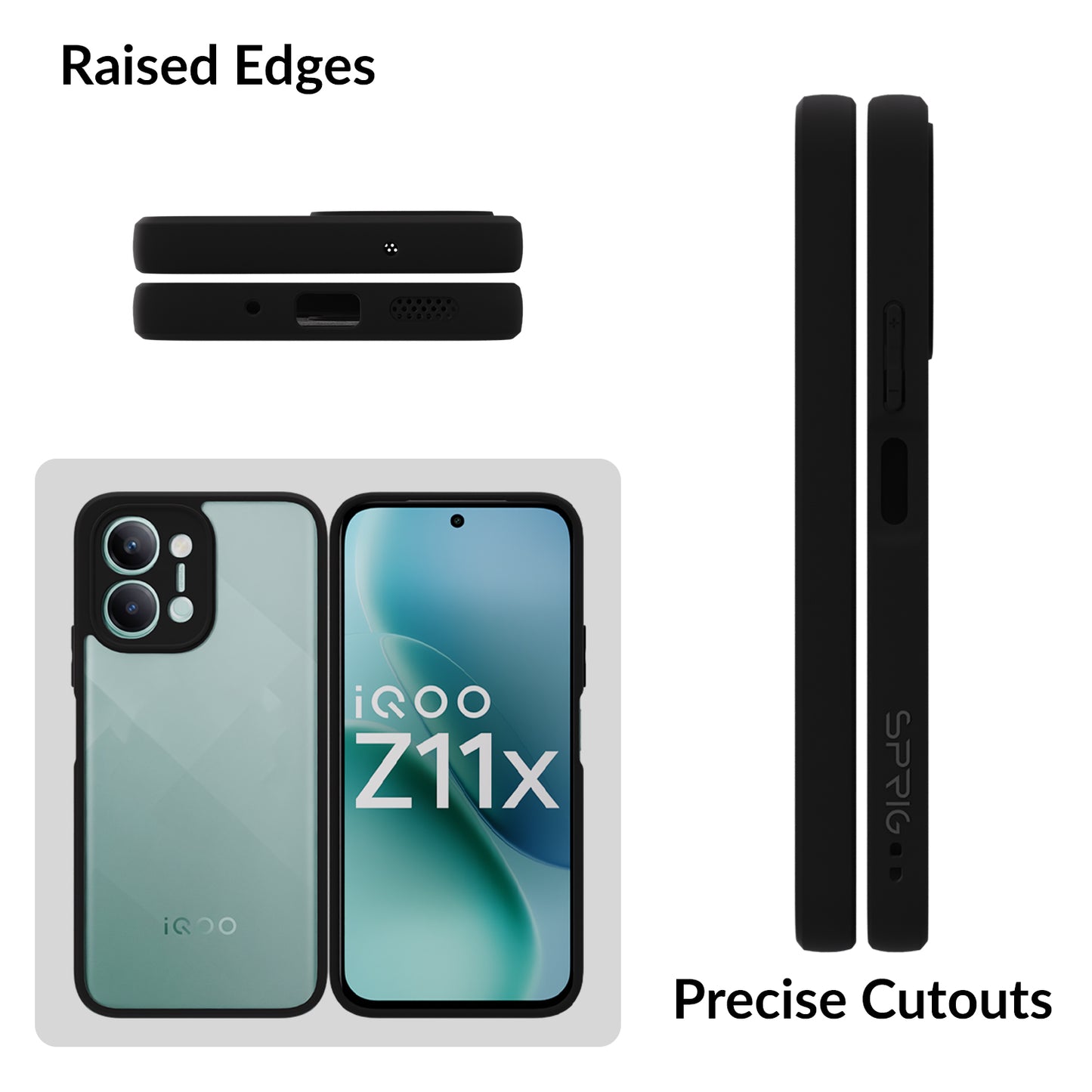 EdgeTone (TPU PC)-Black Transparent