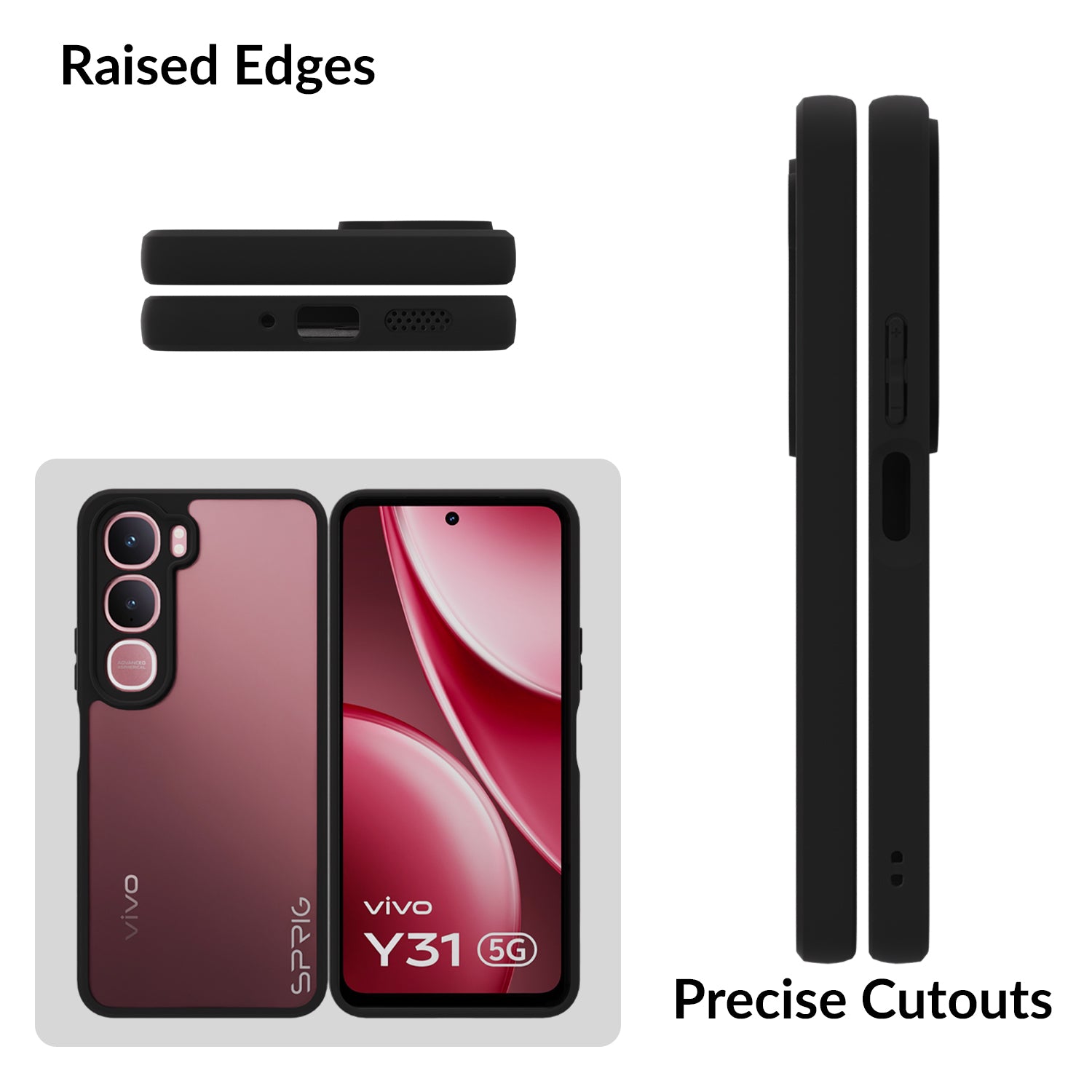 EdgeTone (TPU PC)-Black Transparent