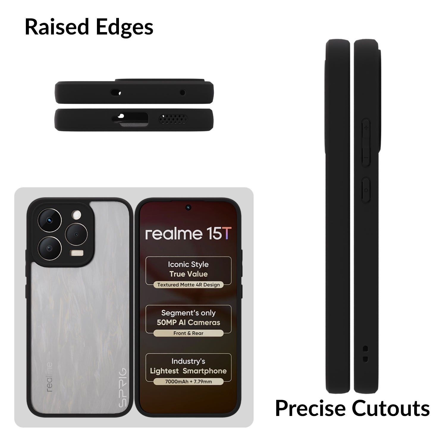 EdgeTone (TPU PC)-Black Transparent