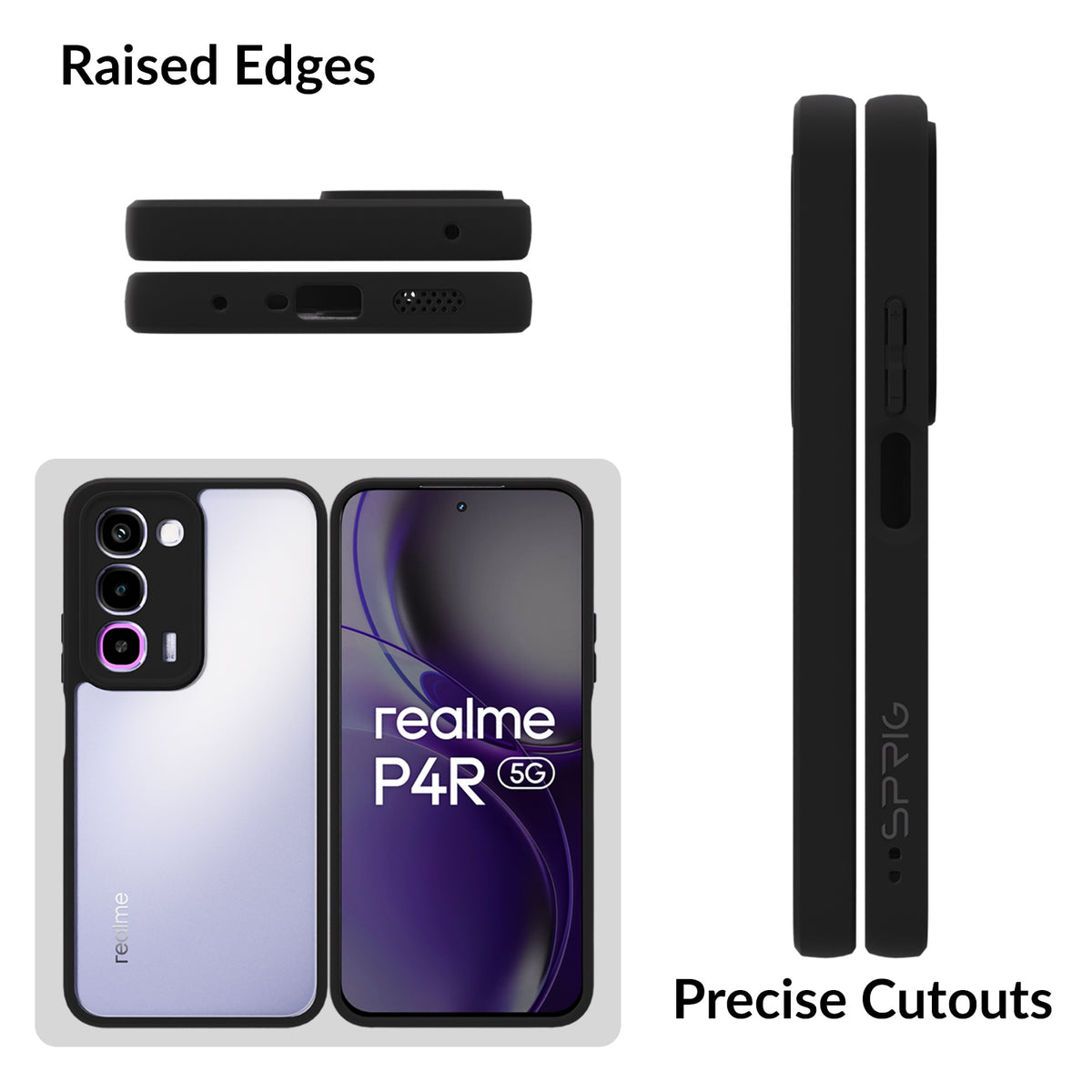 EdgeTone (TPU PC)-Black Transparent
