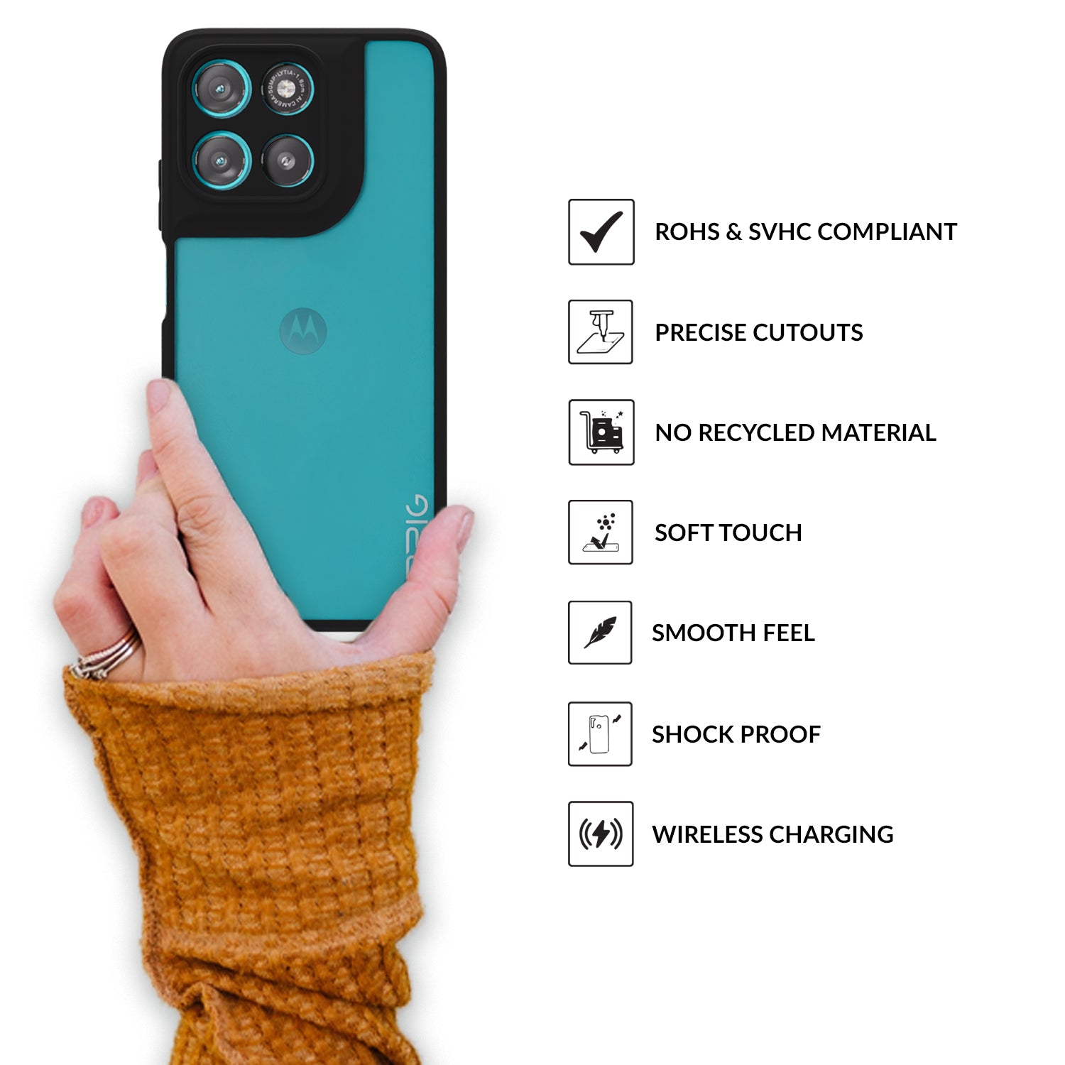 EdgeTone (TPU PC)-Black Transparent