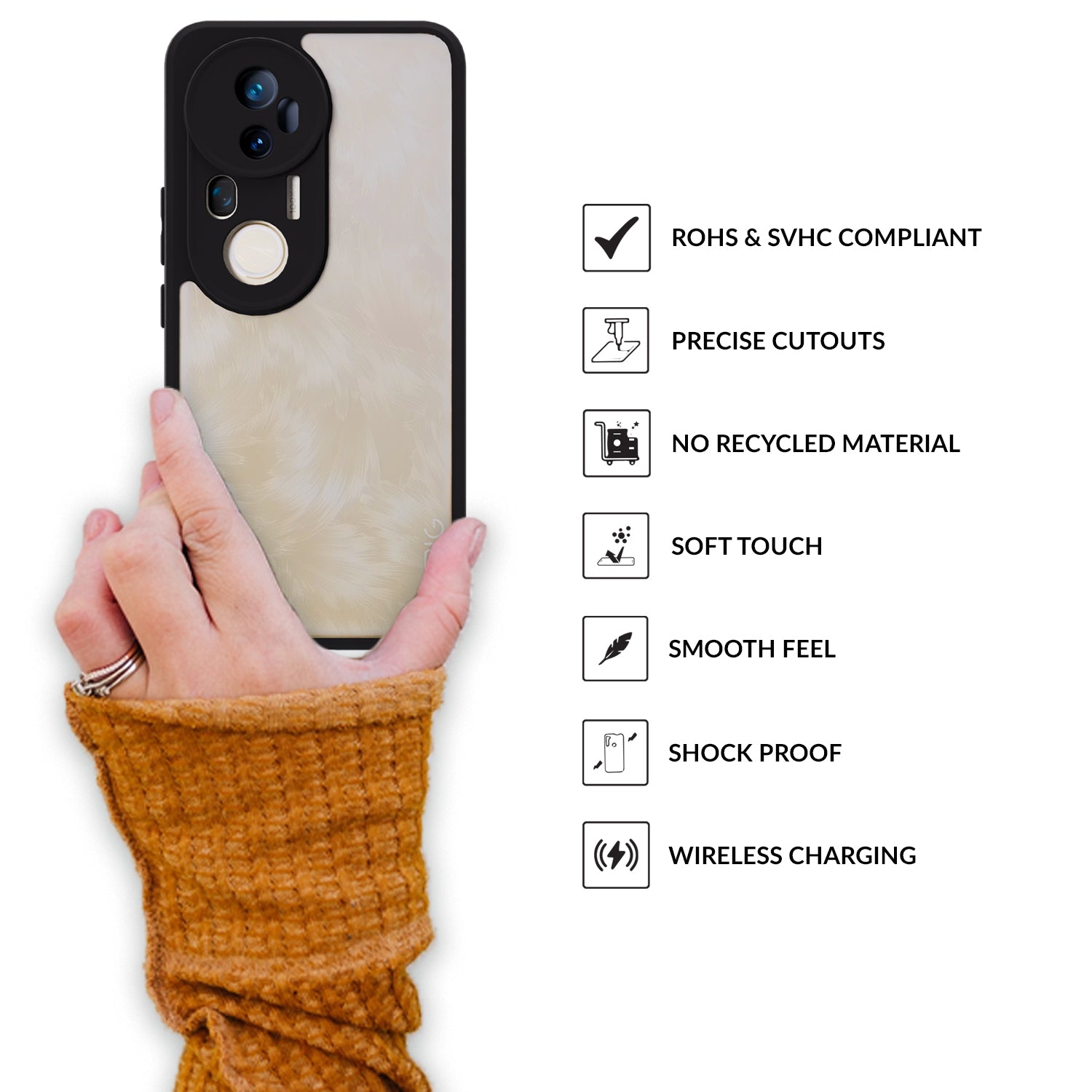 EdgeTone (TPU PC)-Black Transparent