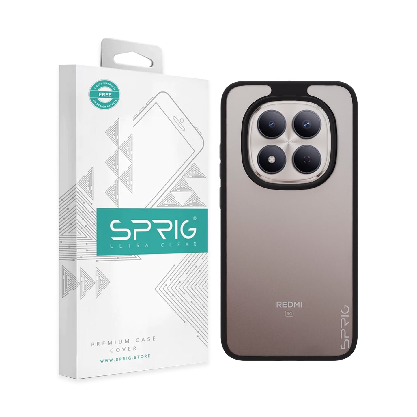 EdgeTone (TPU+PC)-Black Transparent