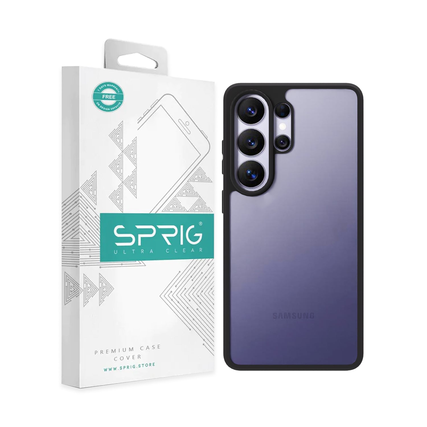 EdgeTone (TPU Matte)-Black Transparent