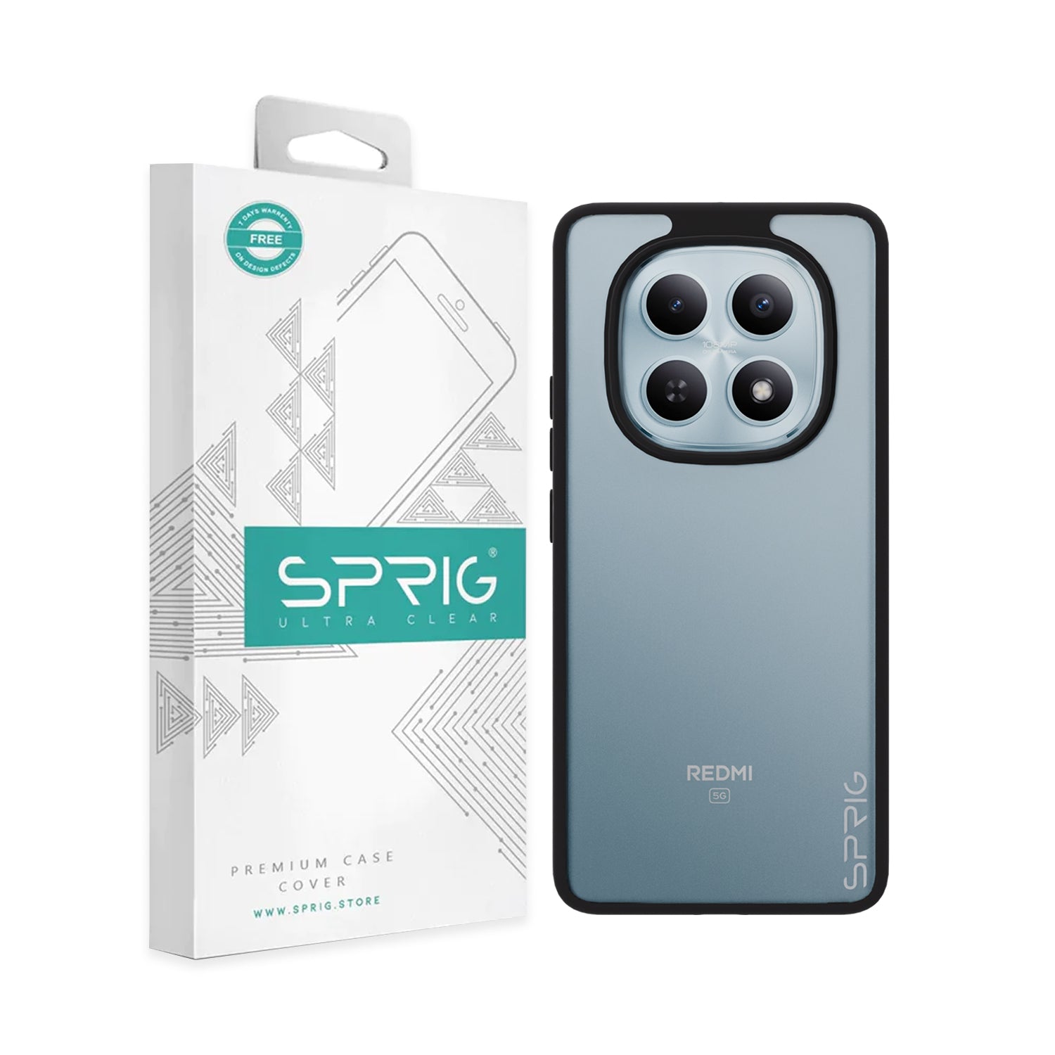 EdgeTone (TPU+PC)-Black Transparent